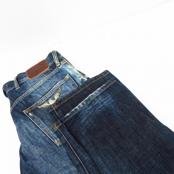 実際に弊社で買取させて頂いたARMANI JEANS/アルマーニジーンズ CULTURE イーグルメタル ポケット スカーフ ダメージ加工 デニムパンツ/ジーンズ/34の画像 8枚目