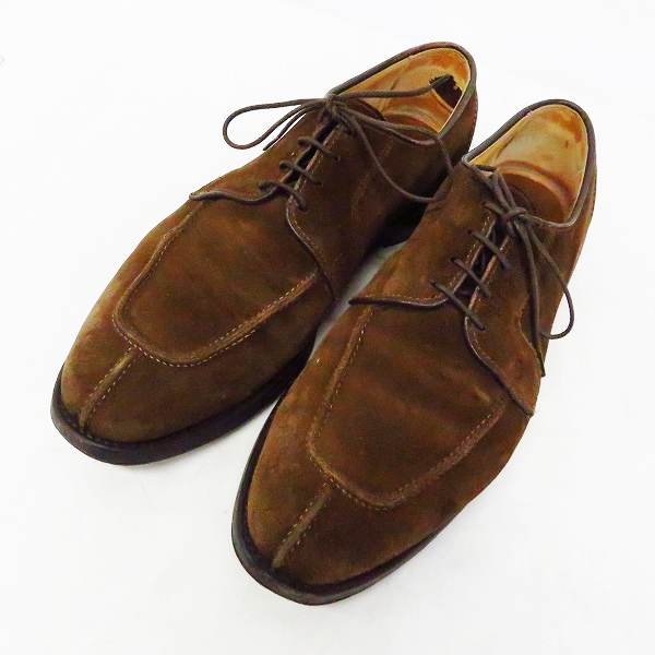 実際に弊社で買取させて頂いたAllen Edmonds/アレンエドモンズ hancock Uチップ レザーシューズ 60343 8454/10.5D シューツリー付