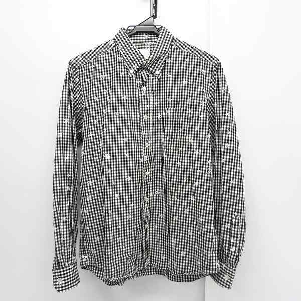 実際に弊社で買取させて頂いたuniform experiment/ユニフォームエクスペリメント スター/チェック柄 ボタンダウン 長袖 シャツ/2