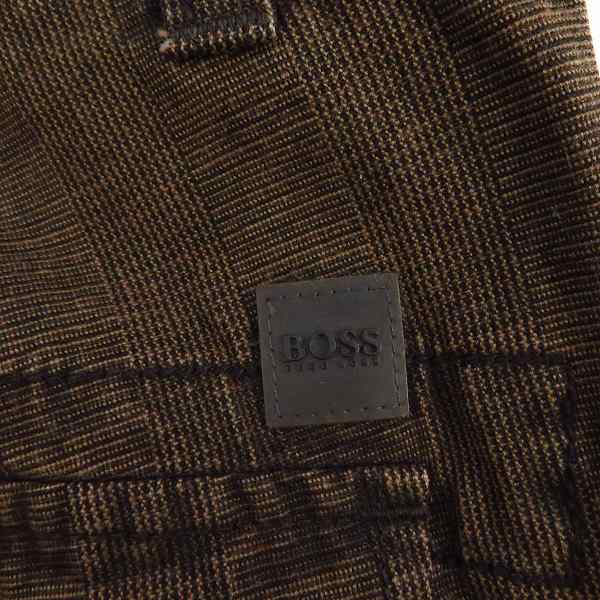 実際に弊社で買取させて頂いたHUGO BOSS/ヒューゴボス STOKERS ZIPフライ パンツ ブラウン系 Size：44の画像 3枚目