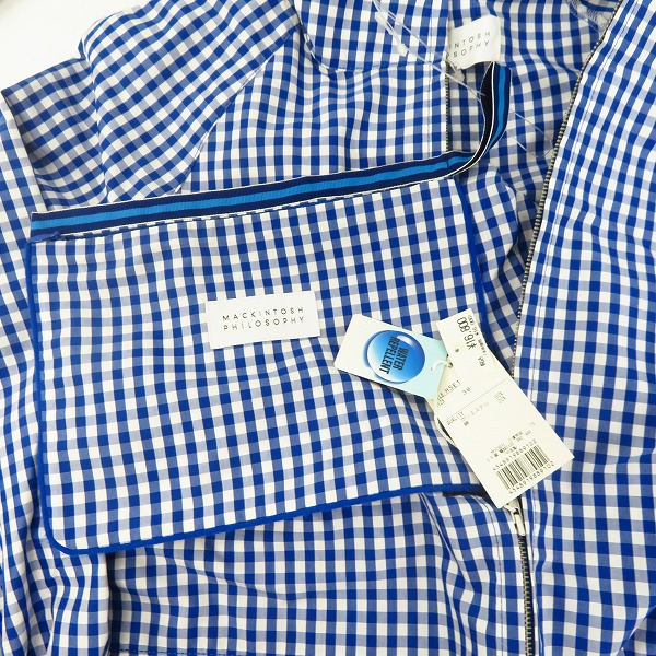 実際に弊社で買取させて頂いた【未使用】MACKINTOSH PHILOSOPHY/マッキントッシュ レディース チェック フード ジップアップジャケット/38の画像 5枚目