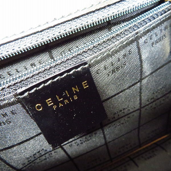 実際に弊社で買取させて頂いたCELINE/セリーヌ ヴィンテージ/ビンテージ ガンチーニ Wフラップ ハンドバッグの画像 6枚目