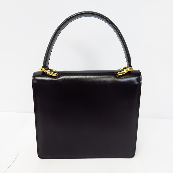 実際に弊社で買取させて頂いたCELINE/セリーヌ ヴィンテージ/ビンテージ ガンチーニ Wフラップ ハンドバッグの画像 2枚目