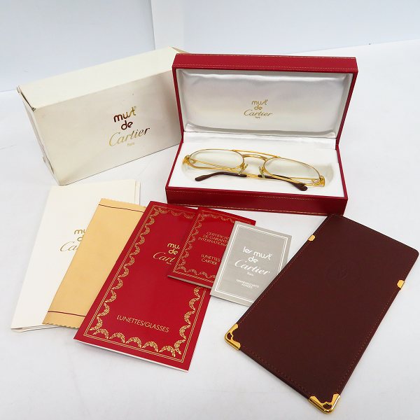 実際に弊社で買取させて頂いたCartier/カルティエ 眼鏡/メガネフレーム の画像 7枚目