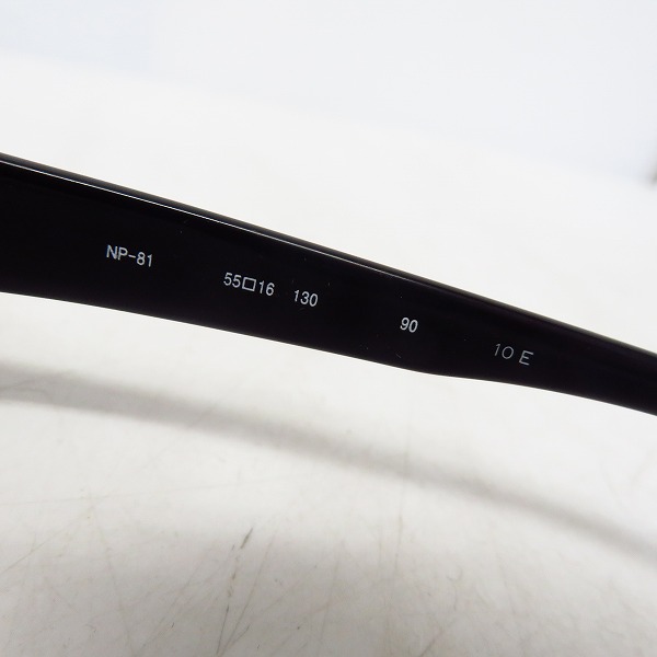 実際に弊社で買取させて頂いた999.9/フォーナインズ スクエア型 度入り 眼鏡/メガネフレーム NP-81の画像 6枚目