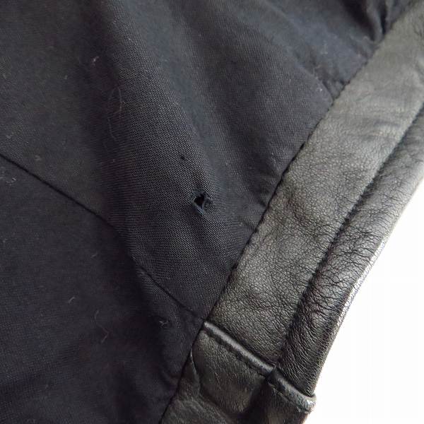 実際に弊社で買取させて頂いたLITHIUM HOMME/リチウムオム カウレザーシングル ライダースジャケット LH22-0104/1の画像 8枚目