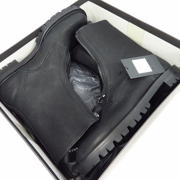 実際に弊社で買取させて頂いた【未使用】Moonage Devilment/ムーンエイジデビルメント フロントZIPレザーロングブーツ mfw-0069/42の画像 7枚目