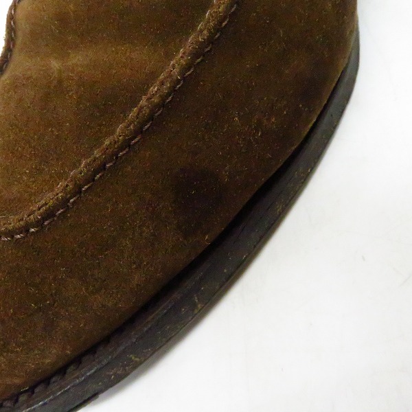 実際に弊社で買取させて頂いたAllen Edmonds/アレンエドモンズ hancock Uチップ レザーシューズ 60343 8454/10.5D シューツリー付の画像 6枚目