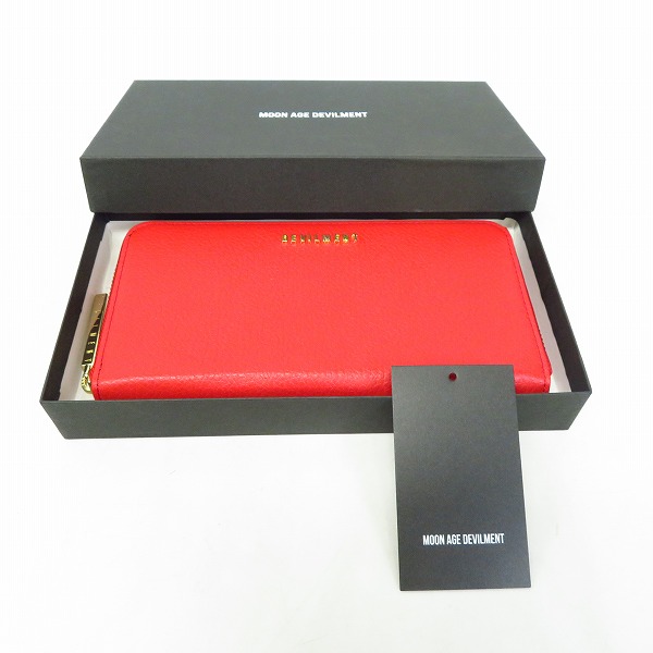 実際に弊社で買取させて頂いたMoonage Devilment/ムーンエイジデビルメント レザーラウンドファスナーウォレット MLLC-A-0007の画像 7枚目