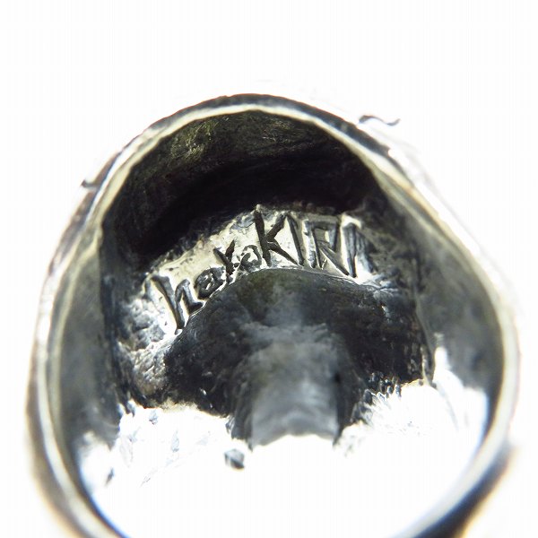 実際に弊社で買取させて頂いたHARAKIRI/ハラキリ スカルリング SV925/14号の画像 6枚目