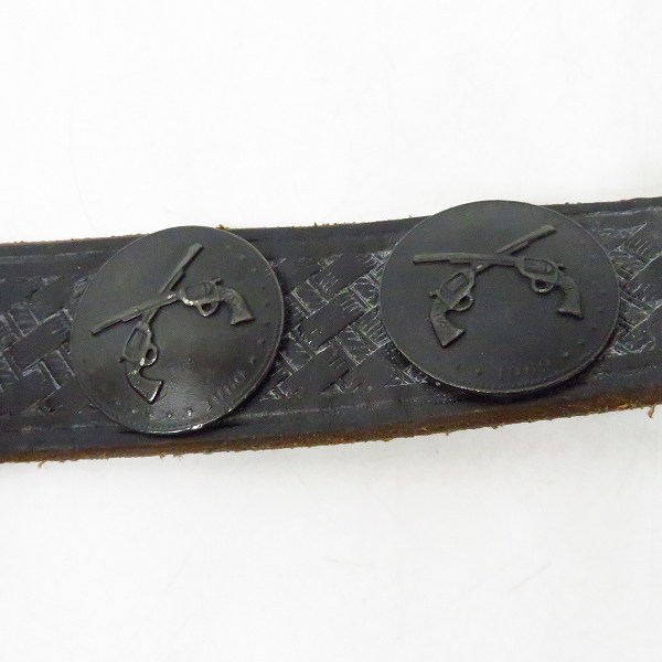 実際に弊社で買取させて頂いたHIROMU TAKAHARA/ヒロムタカハラ roar/ロアー スカルバックル 等/レザーベルト 2点セットの画像 7枚目