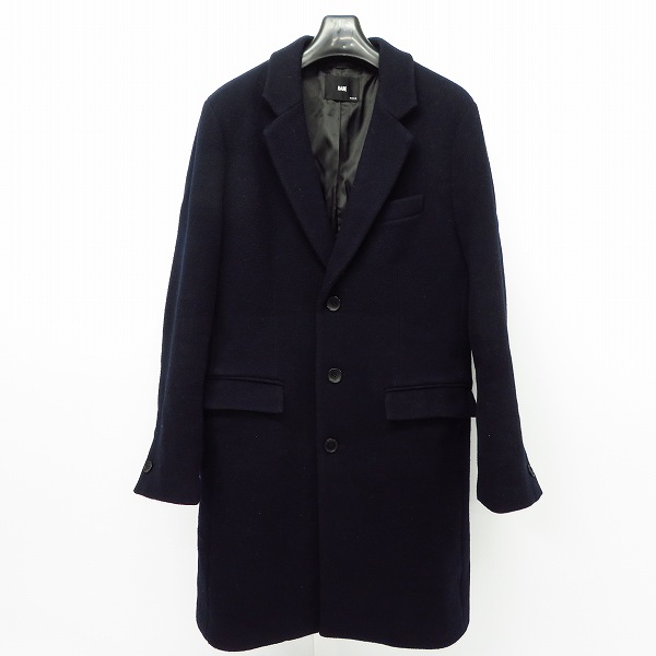 実際に弊社で買取させて頂いたHARE/ハレ 3Bウールチェスターコート ネイビー M