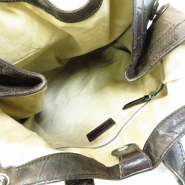 実際に弊社で買取させて頂いたDaniel&Bob/ダニエル＆ボブ  CULODORO RODI/クロドーロサック 型押しレザー 2WAY トートバッグ/ショルダーバッグ の画像 3枚目