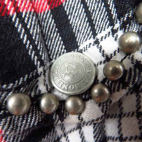 実際に弊社で買取させて頂いたBACKBONE/バックボーン×HTC スタッズロングシャツ ベルト付き/Sの画像 5枚目