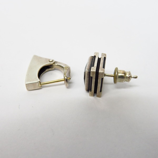 実際に弊社で買取させて頂いたDr MONROE/ドクターモンロー フープピアス/スクエアストーンピアス 2点セットの画像 2枚目