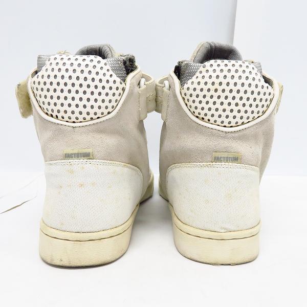 実際に弊社で買取させて頂いたFACTOTUM/ファクトタム サイドジップ/ベルクロ レースアップ ハイカットスニーカー 28の画像 1枚目
