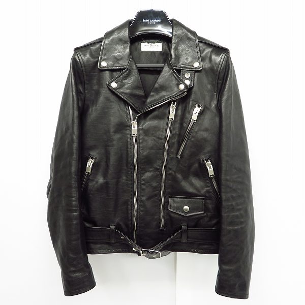実際に弊社で買取させて頂いた【JPタグ】Saint Laurent Paris/サンローランパリ 16SS 牛革/カウレザー ダブルライダース ジャケット 397292 Y5YH1/44の画像 0枚目