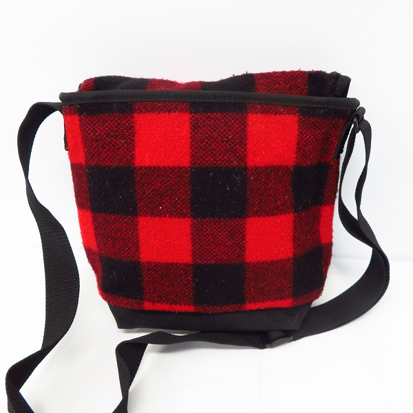 実際に弊社で買取させて頂いたManhattan Portage×WOOLRICH/マンハッタンポーテージ×ウールリッチ チェック メッセンジャーバッグの画像 1枚目