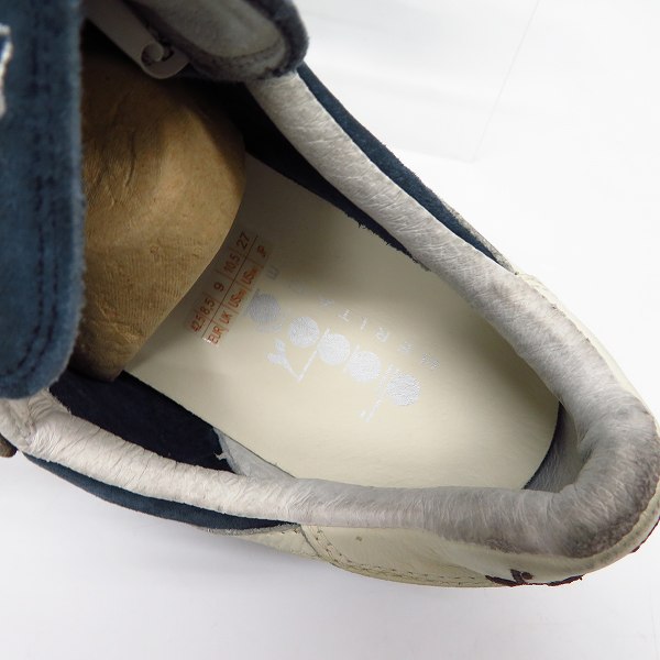 実際に弊社で買取させて頂いた【未使用】DIADORA/ディアドラ HERITAGE/ヘリテージ EQUIPE S. SW スニーカー C2841/27の画像 4枚目