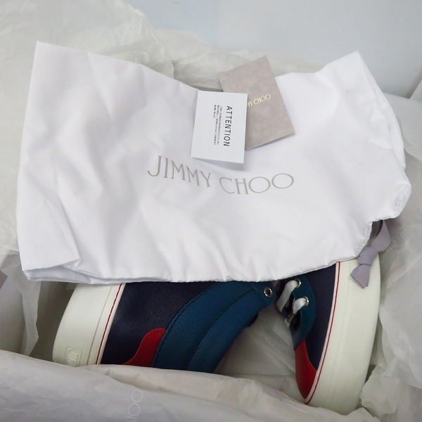 実際に弊社で買取させて頂いたJIMMY CHOO/ジミーチュウ BELGRAVI/ハイカットスニーカー 42の画像 7枚目