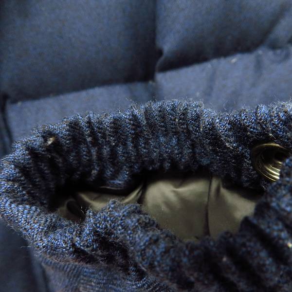 実際に弊社で買取させて頂いたBURBERRY BRIT/バーバリーブリット 羊毛 ダウン ジャケット/Mの画像 8枚目