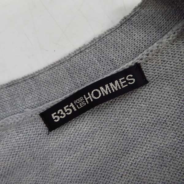 実際に弊社で買取させて頂いたバッファローボブズ/ゴスタールジフーガ/5351プールオム他 シャツ/コート/カーディガン等 4点セットの画像 7枚目