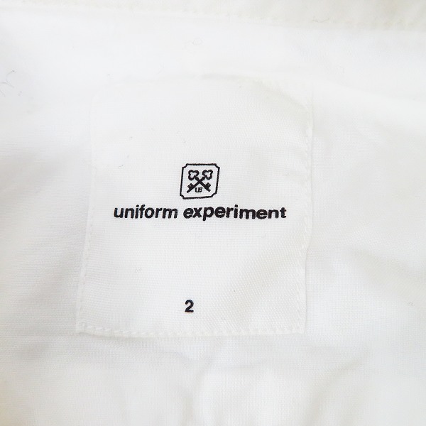 実際に弊社で買取させて頂いたuniform experiment/ユニフォームエクスペリメント 19SS GRAFFITI REGULAR COLLAR SHIRT UE-190008/2の画像 2枚目