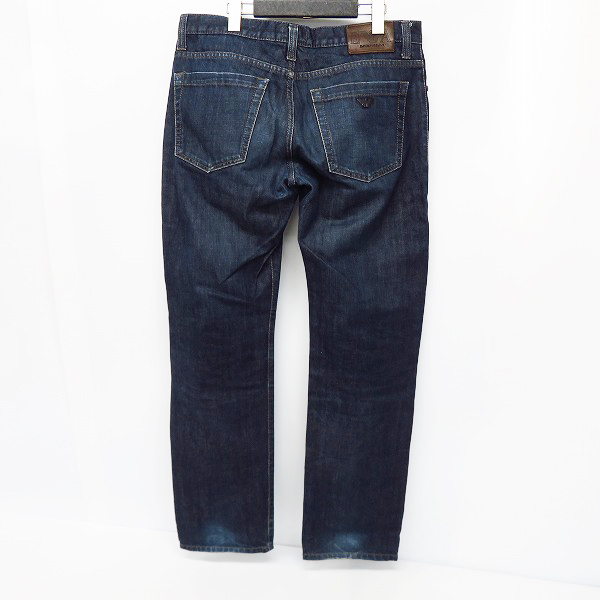 実際に弊社で買取させて頂いたEMPORIO ARMANI/エンポリオアルマーニ Jude:Sexy Fit エンブレムメタル付 デニムパンツ/ジーンズ Size：33の画像 1枚目