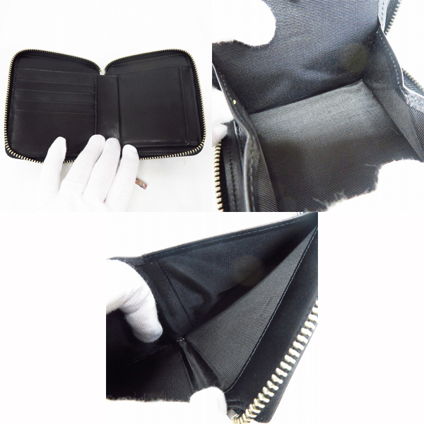 実際に弊社で買取させて頂いたMoonage Devilment/ムーンエイジデビルメント MaD ラウンドファスナー スモールウォレット ブラック/mac-0331の画像 3枚目