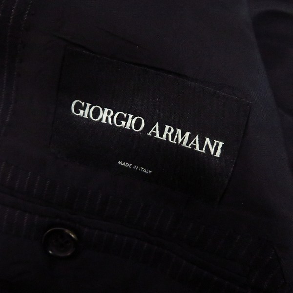 実際に弊社で買取させて頂いた GIORGIO ARMANI/ジョルジオアルマーニ BORGO21 ストライプ セットアップ/50の画像 2枚目