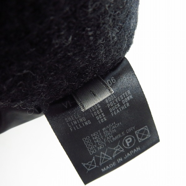 実際に弊社で買取させて頂いたThe Viridi-anne/ヴィリジアン ダウンベスト チャコールグレー MW-014-06/1の画像 3枚目