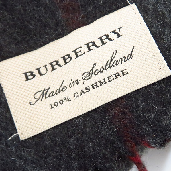 実際に弊社で買取させて頂いたBURBERRY/バーバリー チェック カシミヤ マフラー/ストールの画像 1枚目