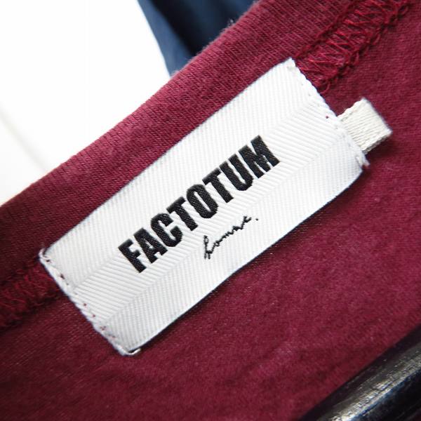 実際に弊社で買取させて頂いたFACTOTUM/ファクトタム プリントカットソー/ハーフスリーブシャツ/素材切替シャツ 6点セットの画像 3枚目