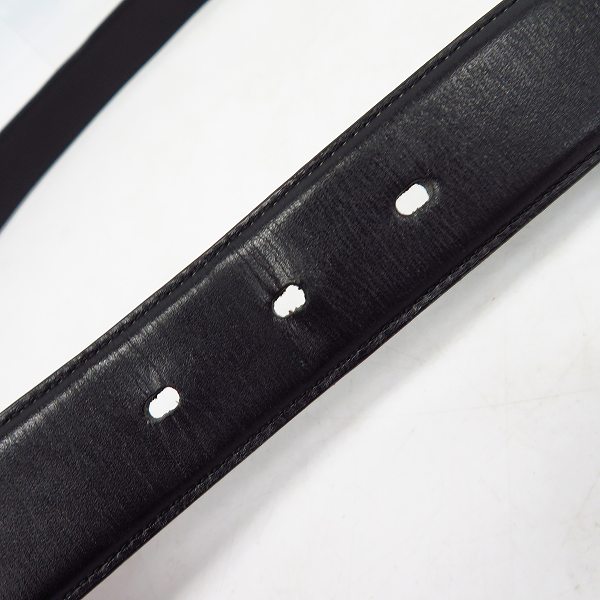 実際に弊社で買取させて頂いたBURBERRY/バーバリー レザー ベルト ブラックの画像 5枚目