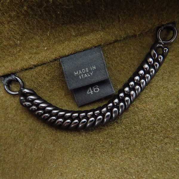 実際に弊社で買取させて頂いたBURBERRY/バーバリー PRORSUM/プローサム Pコート カーキ/46の画像 4枚目
