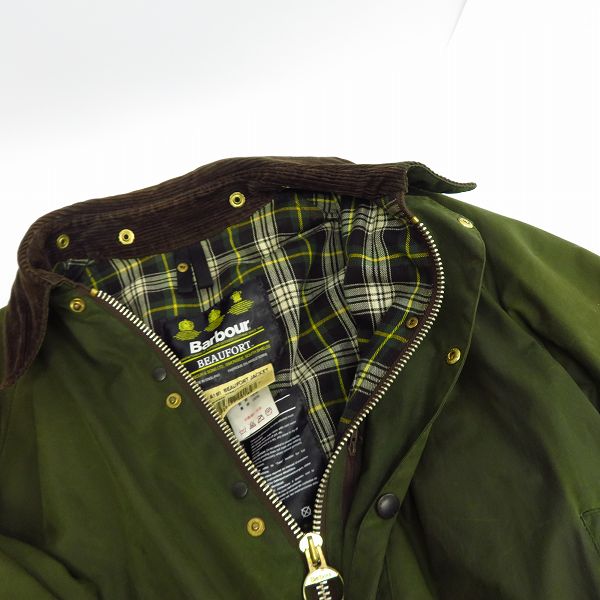 実際に弊社で買取させて頂いたBARBOUR/バブアー BEAUFORT/ビューフォート オイルドジャケット/C42の画像 5枚目