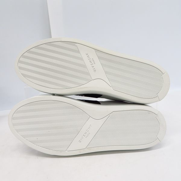 実際に弊社で買取させて頂いたGIVENCHY/ジバンシィ ロゴバンド レザー ローカットスニーカー BH0002H0FU-116/39の画像 2枚目