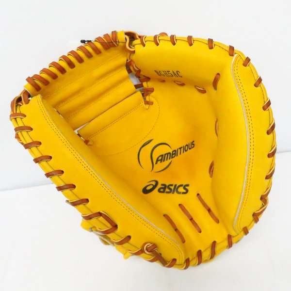 【良品】Asics アシックス 硬式 キャッチャーミット Ambitious 良品】Asics アシックス 硬式 キャッチャーミット Ambitious ASICS