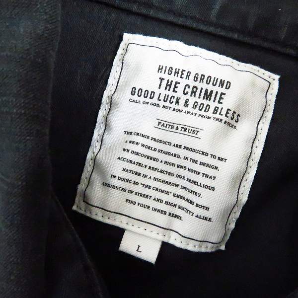 実際に弊社で買取させて頂いたCRIMIE/クライミー REALIZED WORKS ワークシャツ/Lの画像 2枚目