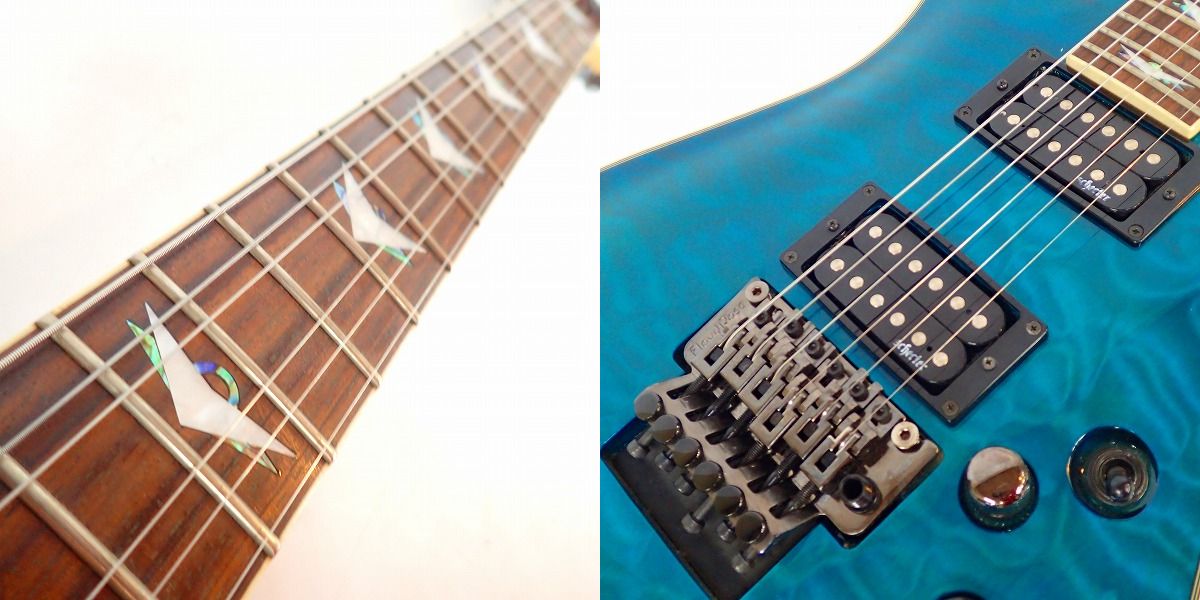 実際に弊社で買取させて頂いた★SCHECTER/シェクター Diamond Series Omen Extreme FR エレキギターの画像 4枚目