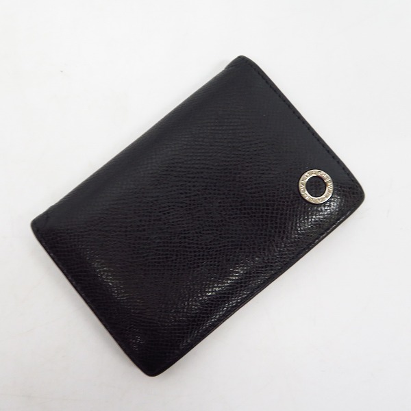 実際に弊社で買取させて頂いたBVLGARI/ブルガリ レザー 長財布/カードケース 2点セットの画像 1枚目