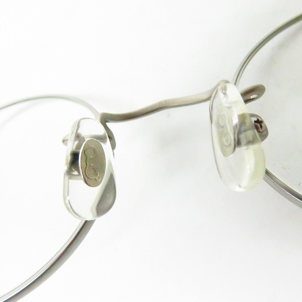実際に弊社で買取させて頂いた白山眼鏡店/ハクサンガンキョウテン TITANIUM ラウンド 眼鏡/メガネ フレームの画像 2枚目