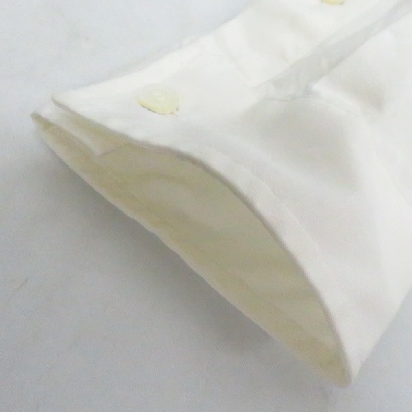 実際に弊社で買取させて頂いたKRISVANASSCHE/クリスヴァンアッシュ ノーカラー シャツ ホワイト/48の画像 5枚目