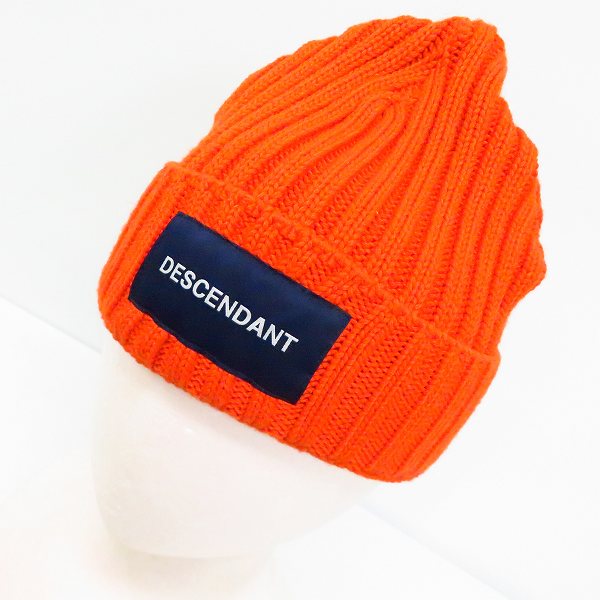実際に弊社で買取させて頂いたDESCENDANT/ディセンダント ニット帽 オレンジ/F