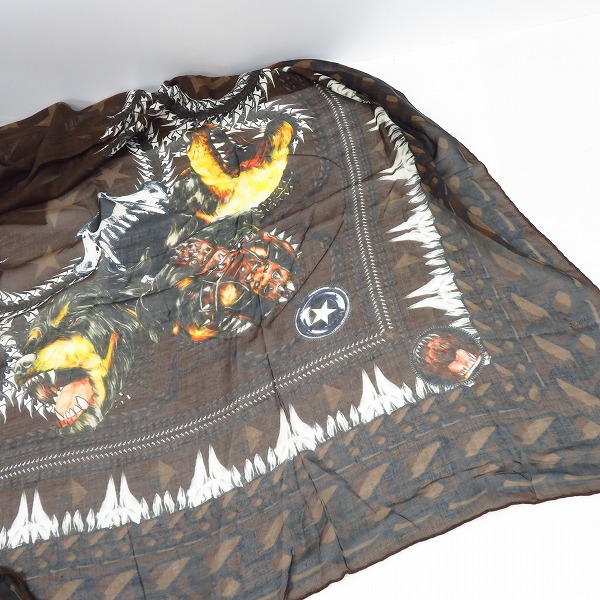 実際に弊社で買取させて頂いたGIVENCHY/ジバンシー ロットワイラー カシミヤ混 スカーフ/大判ストールの画像 3枚目
