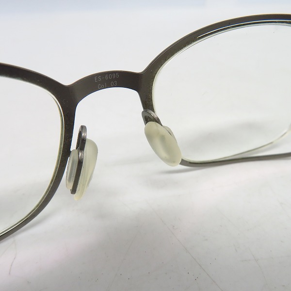 実際に弊社で買取させて頂いたSPEC ESPACE/スペックエスパス 度入り メガネ/眼鏡 ヒンジレスフレーム ES-6095の画像 4枚目