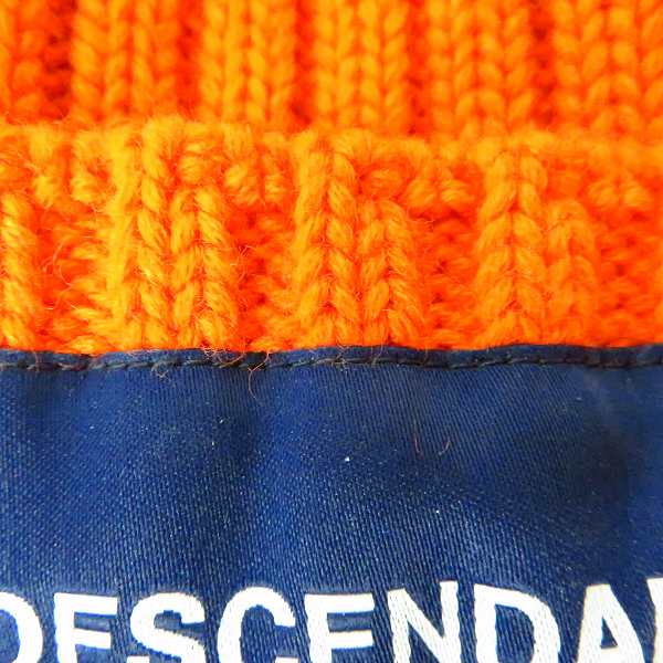 実際に弊社で買取させて頂いたDESCENDANT/ディセンダント ニット帽 オレンジ/Fの画像 7枚目