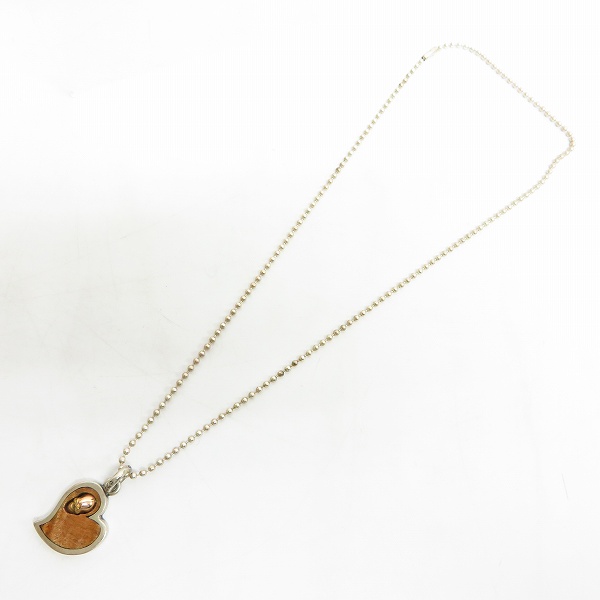 実際に弊社で買取させて頂いたSTANLEY GUESS/スタンリーゲス ハートウッドインレイド ペンダントの画像 6枚目