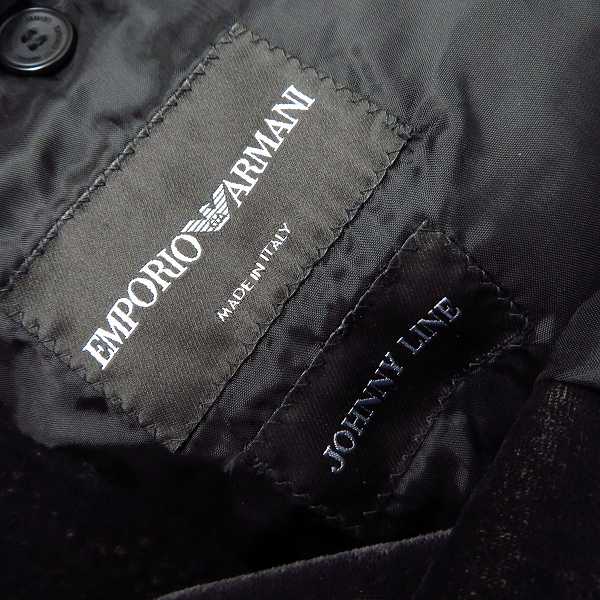 実際に弊社で買取させて頂いたEMPORIO ARMANI/エンポリオアルマーニ 2Ｂ ベロア テーラードジャケット K1G570 K1824/50の画像 2枚目