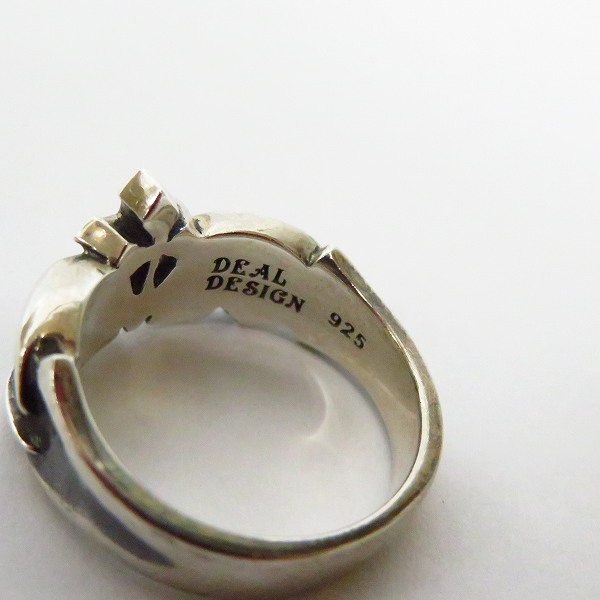 実際に弊社で買取させて頂いたDEAL DESIGN/ディールデザイン クラウン スカル リング 15号の画像 6枚目